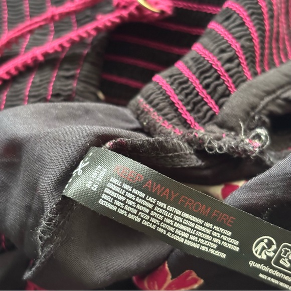 Anthropologie Butterfly Print Jumpsuit Balloon Leg Wide Leg Black S - Picture 13 of 13